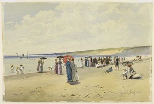 The Beach, 1888 (wc på papir) af Frederic Marlett Bell Smith