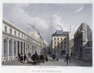 School of Medicine - i "" Paris en 1832" af Martens