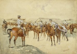 En opfordring til at gribe til våben af Frederic Remington
