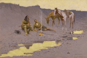 Et nytår på Cimarron af Frederic Remington