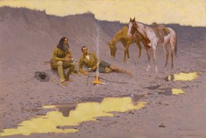Et nytår på Cimarron af Frederic Remington