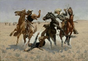 Hjælper en kammerat (Forbi alle operationer) 1889-90 (olie på lærred)
