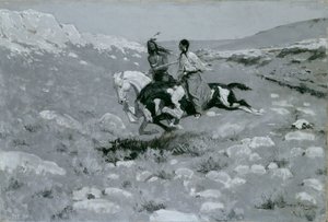 Ceremonien for den hurtigste hest af Frederic Remington