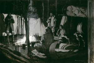 Turens første og bedste lejr af Frederic Remington