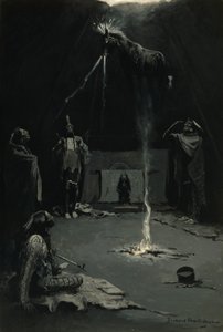 Den indiske ildgud (Medicinhestens vandring) af Frederic Remington