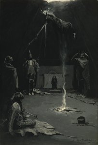 Den indiske ildgud (Medicinhestens vandring) af Frederic Remington