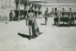 Intet andet end muntert udseende fulgte flagermusen af Frederic Remington