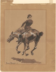 På Bridle Path, Central Park, New York af Frederic Remington