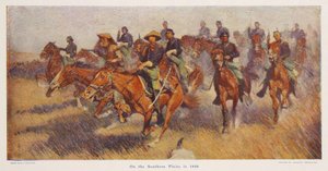På den sydlige sletter i 1860, pub.1909 af Frederic Remington