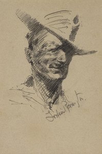 Selvportræt af Frederic Remington