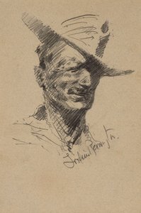 Selvportræt af Frederic Remington