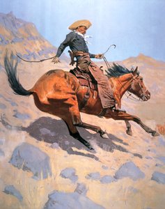 Cowboy (olie på lærred)