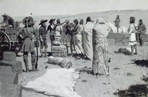 Tolken vinkede til ungdommen, ca. 1900 af Frederic Remington