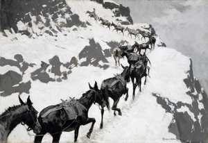 Mule-pakken af Frederic Remington