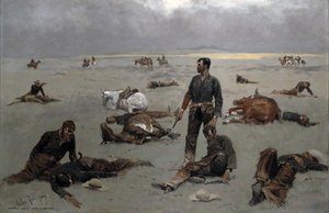 Hvad en umærket ko har kostet, 1895 af Frederic Remington