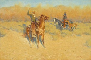 Langhornskiltet af Frederic S. Remington