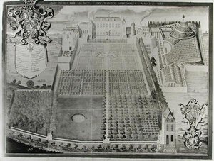 The Kings Medicinal Plant Garden, 1636 af Frederic Scalberge
