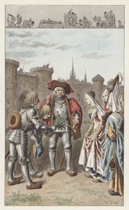 Det var Anne af Bretagne (farve litho) af Frederic Theodore (after) Lix