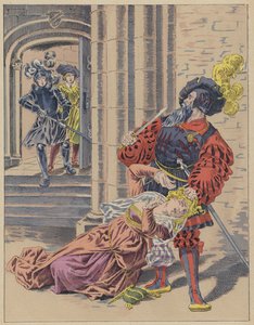 Blåt skæg, blåt skæg (farve litho)