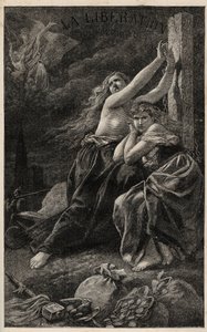La liberation du territoire - Alsace et Lorraine - gravering af Frederic Theodore Lix i "Det frygtelige år" af Victor Hugo - 1874 - af Frederic Theodore (after) Lix