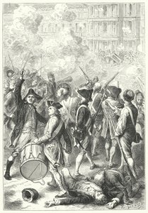 Stormning af Tuileries Palace af sans-culottes af Frederic Theodore (after) Lix