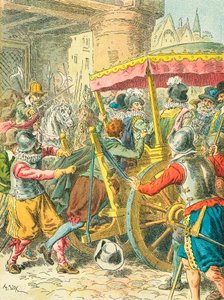 Mordet på kong Henrik IV af Frankrig af Frederic Theodore Lix