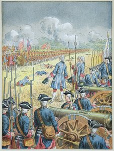 Slaget ved Fontenoy den 11. maj af Frederic Theodore Lix