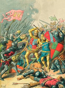 Kong John i slaget ved Poitiers af Frederic Theodore Lix