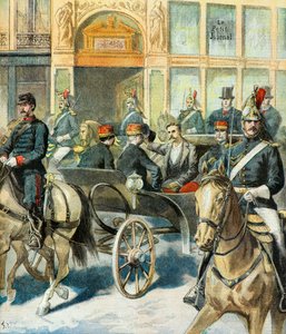 Republikkens præsident Casimir Perier vender tilbage af Frederic Theodore Lix