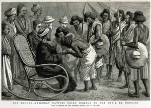 The Soudan: Venlige indfødte, der hyldes til Sheik el Morgani, fra 