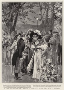 Et Tungebabel og et medley af kostume, en fancy Ball på Therapia