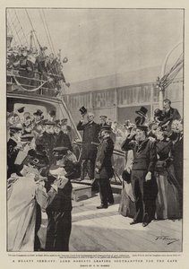 En hjertelig afsendelse, Lord Roberts forlader Southampton til Kap af Frederic de Haenen