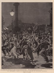 En improviseret dans på Trafalgar Square lørdag aften af Frederic de Haenen