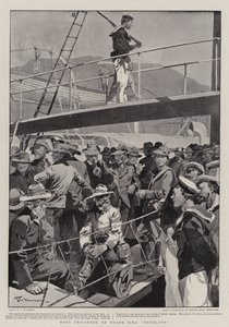 Boerfanger om bord på H M S Penelope af Frederic de Haenen