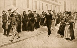 Nonner under republikansk beskyttelse under 1910-revolutionen i Portugal af Frederic de Haenen
