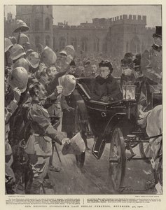 Vores elskede suveræns sidste offentlige funktion, 30. november 1900 af Frederic de Haenen