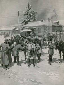 Etape for postheste i Ural af Frederic de Haenen