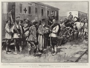 Russerne i Manchuriet fjerner kolerapatienter i Kharbia af Frederic de Haenen