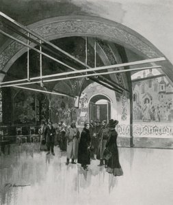 Den Lille Gyldne Palata, eller Tsaritsas Hall, i Kreml af Frederic de Haenen