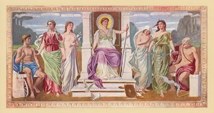 Jura (farvelitografi) af Frederick (after) Dielman