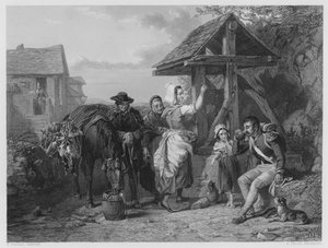 The Tired Soldier, fra billedet i Vernon Gallery (gravering)