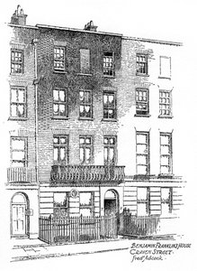 Benjamin Franklins hus, 36 Craven Street, London, 1912