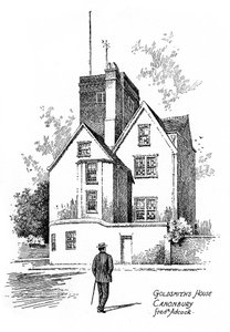 Oliver Goldsmiths hus, Canonbury, Islington, 1912 af Frederick Adcock