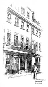 Sheridans hus, Savile Row, London, 1912.