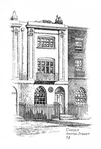 Thomas Carlyles hus, Ampton Street, London, 1912 af Frederick Adcock