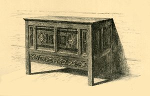 Egetræskiste, 1460-1480, 1881. af Frederick Albert Slocombe