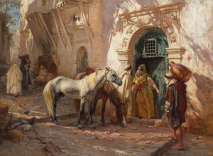 En scene i Nordafrika; 1885