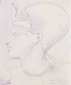 Undersøgelse af et relief af Seti I