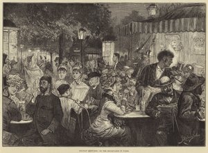 Ferieskitser, på boulevarderne i Paris