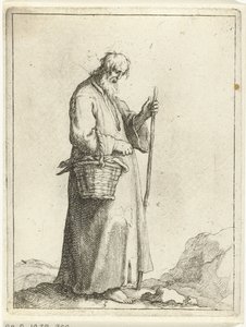 Bonde med kurv 15 små figurer (serietitel) af Frederick Bloemaert